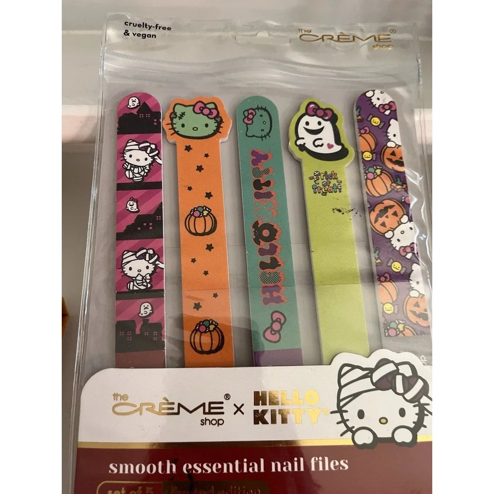 Crème Shop Hello Kitty Twilight Twinkle 9 Color Palette + Halloween Nail Files